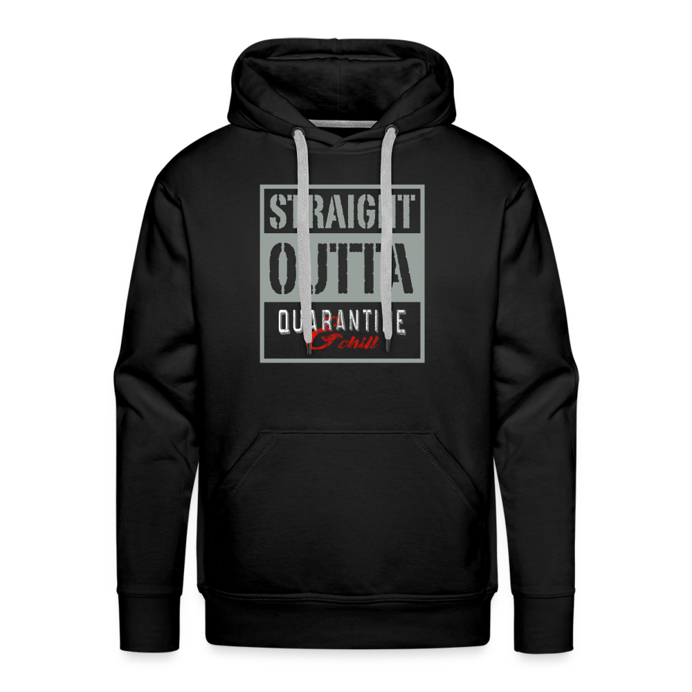 Straight Outta Quarantine Men’s Premium Hoodie - black