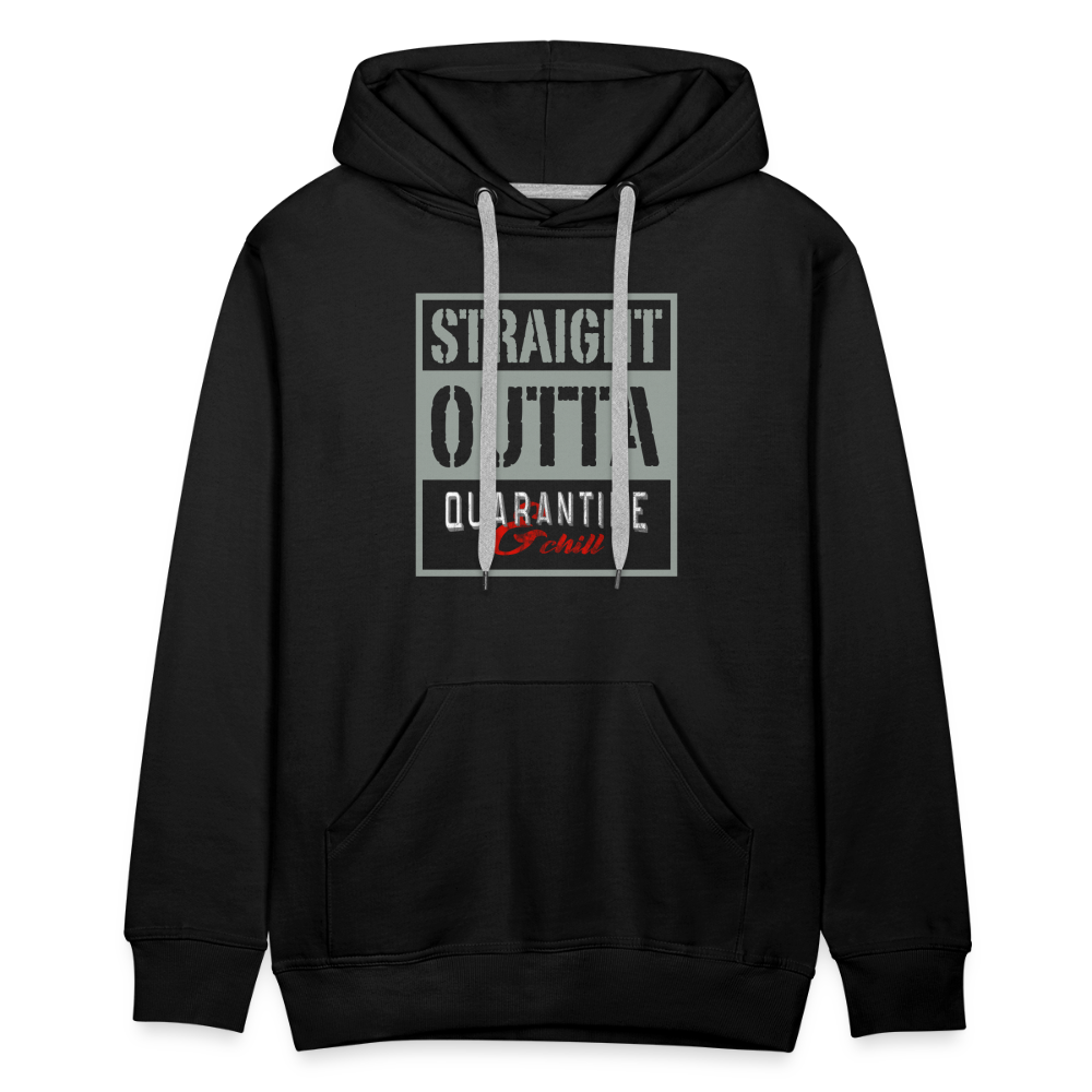 Straight Outta Quarantine Men’s Premium Hoodie - black