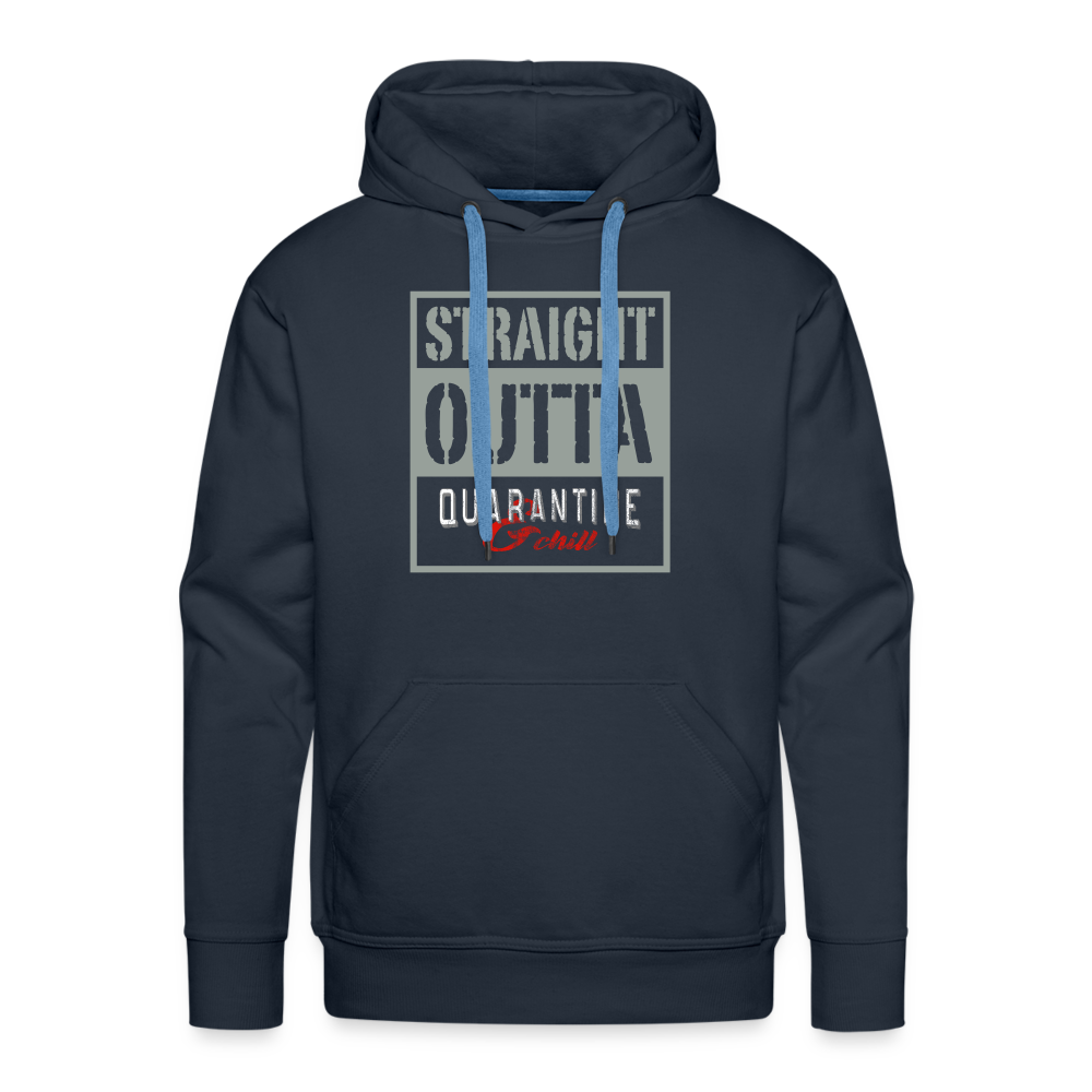 Straight Outta Quarantine Men’s Premium Hoodie - navy