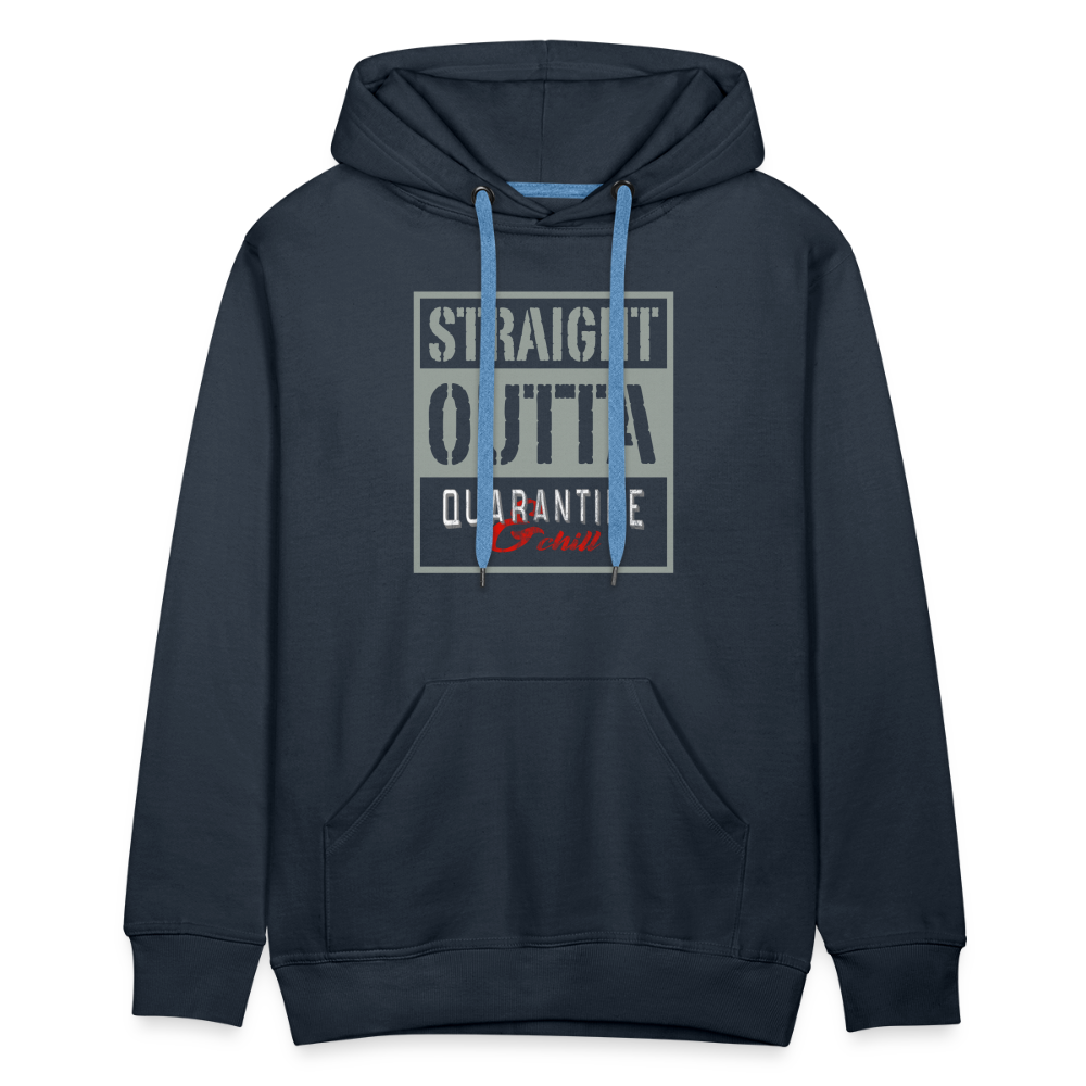 Straight Outta Quarantine Men’s Premium Hoodie - navy