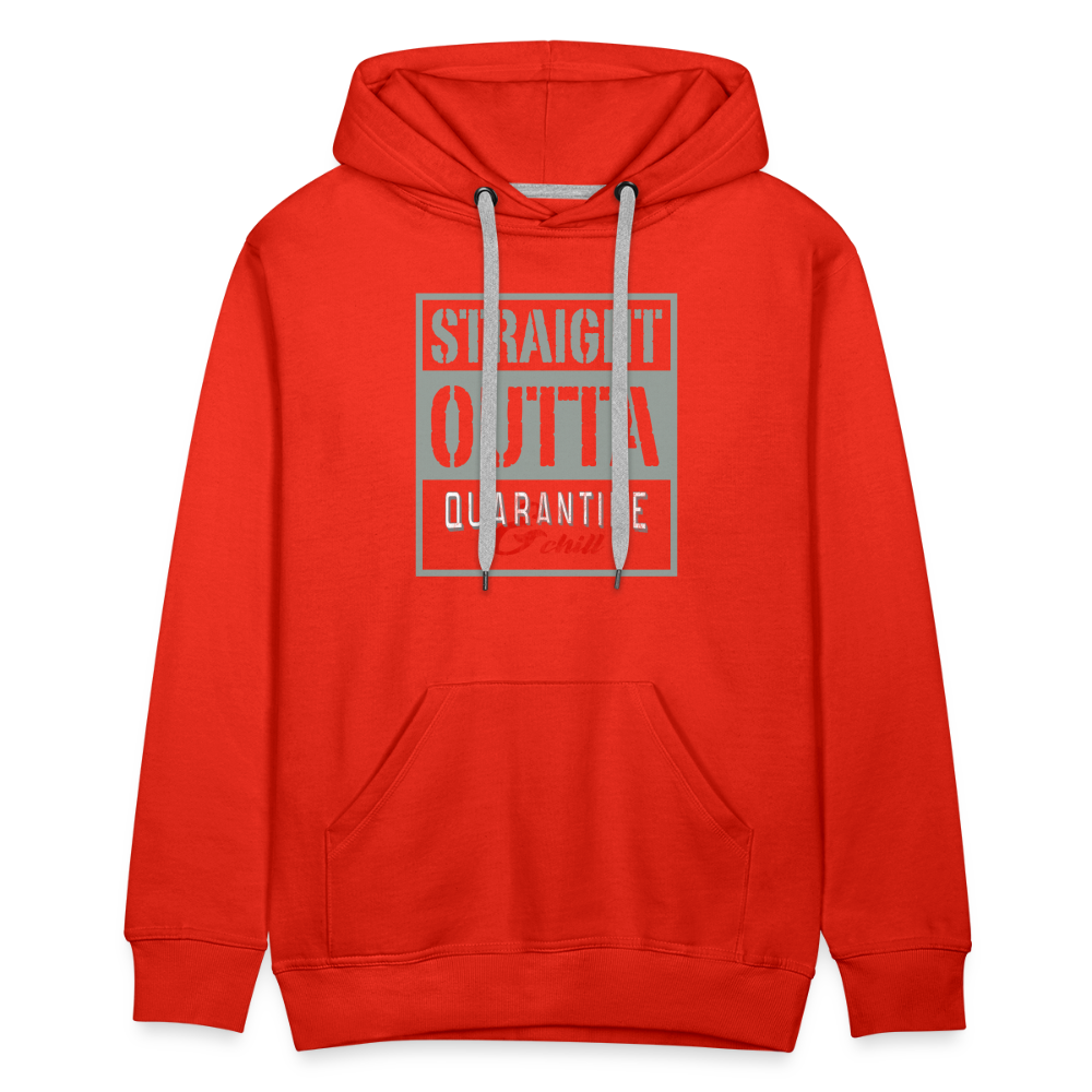 Straight Outta Quarantine Men’s Premium Hoodie - red
