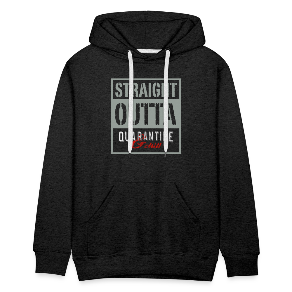 Straight Outta Quarantine Men’s Premium Hoodie - charcoal grey