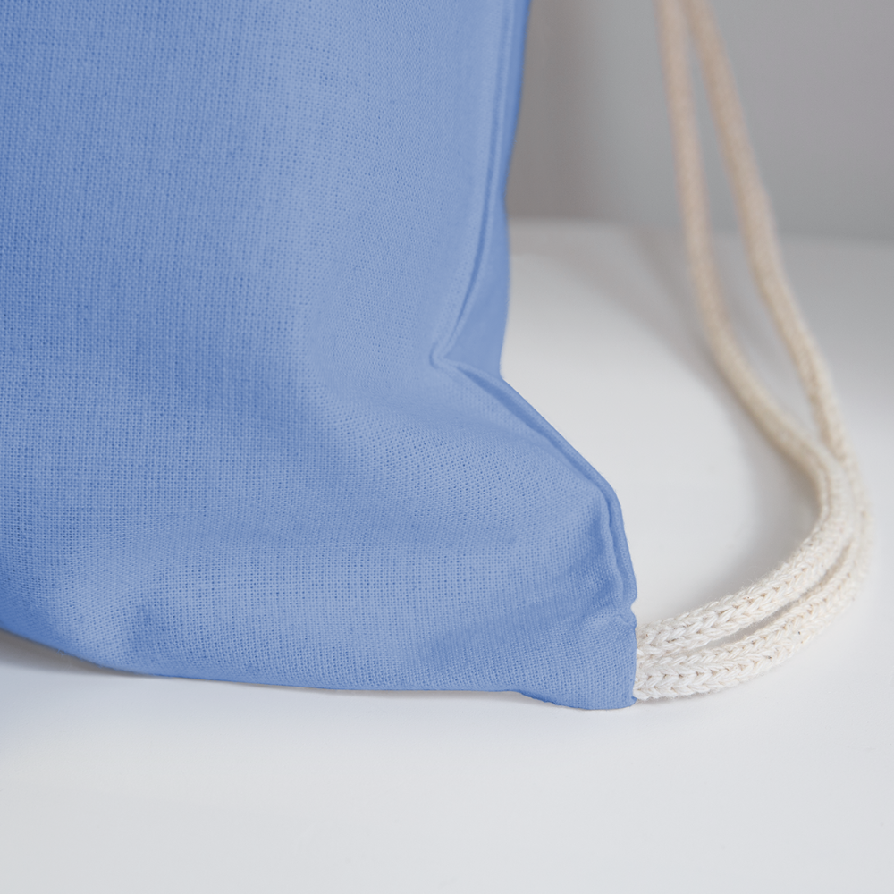 Made in WV Cotton Drawstring Bag - carolina blue