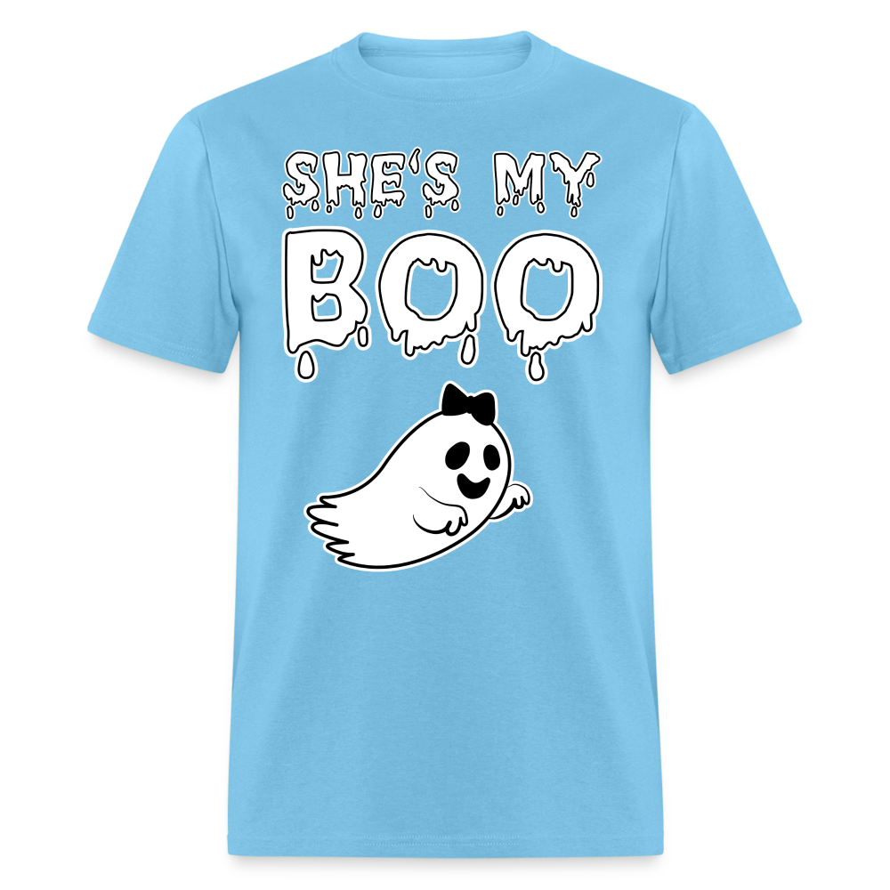 She's Boo Unisex Classic T-Shirt - aquatic blue