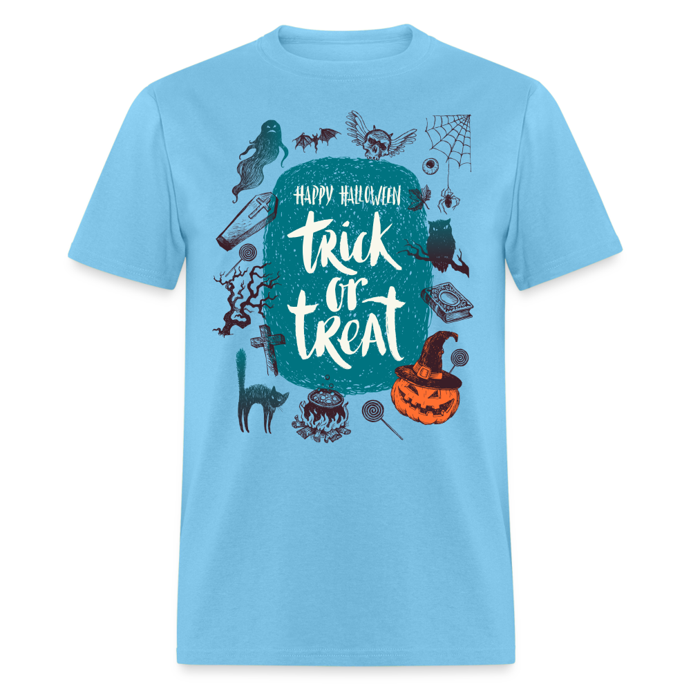 Trick or Treat Unisex Classic T-Shirt - aquatic blue