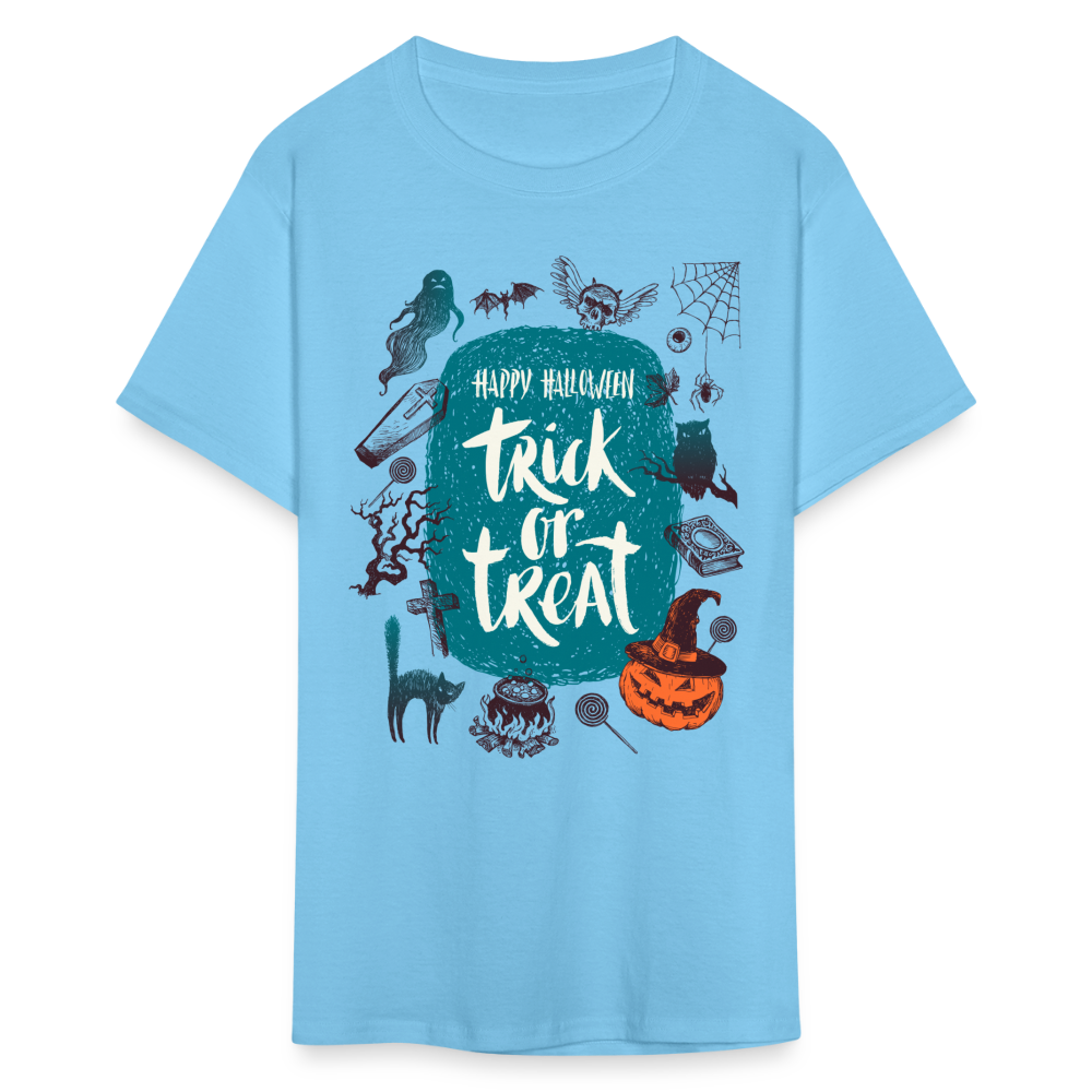 Trick or Treat Unisex Classic T-Shirt - aquatic blue