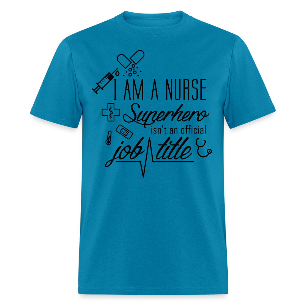 Nurse Superhero Unisex Classic T-Shirt - turquoise
