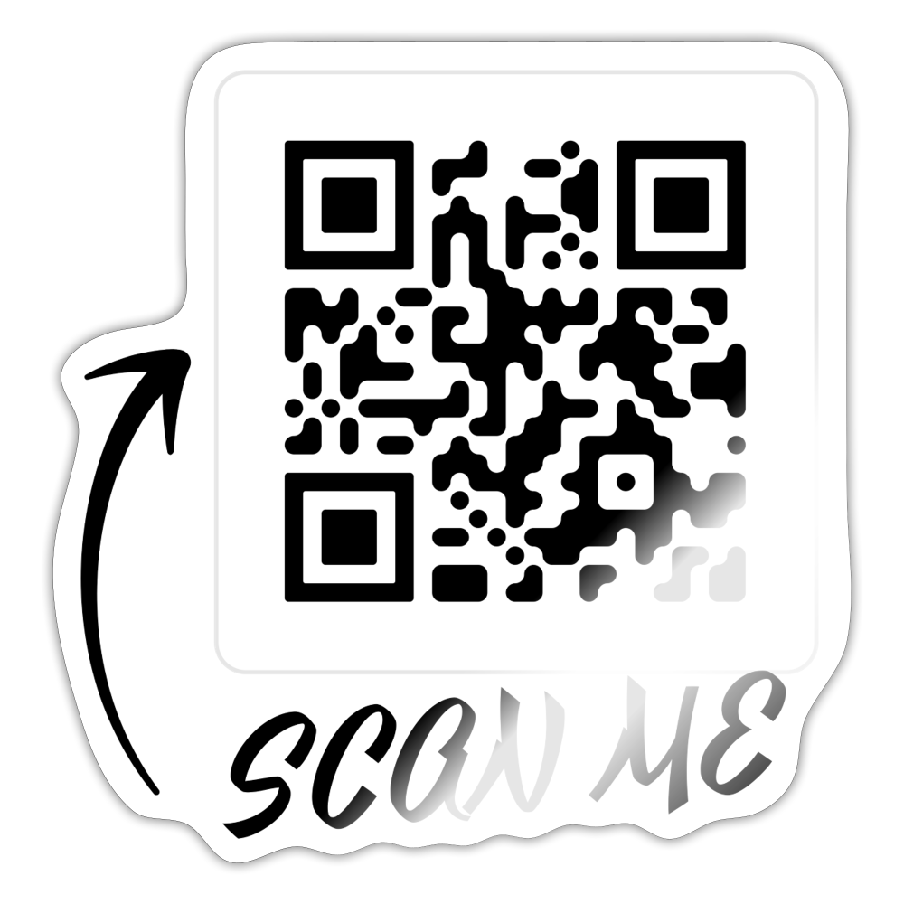 Dream Market QR Sticker - white glossy
