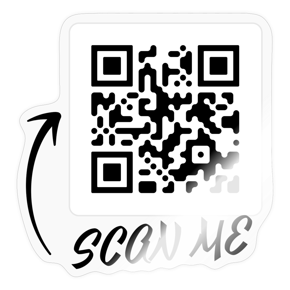 Dream Market QR Sticker - transparent glossy