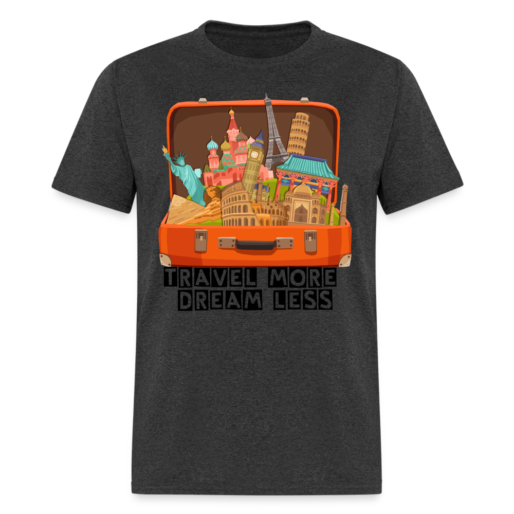 Travel More Unisex Classic T-Shirt - heather black