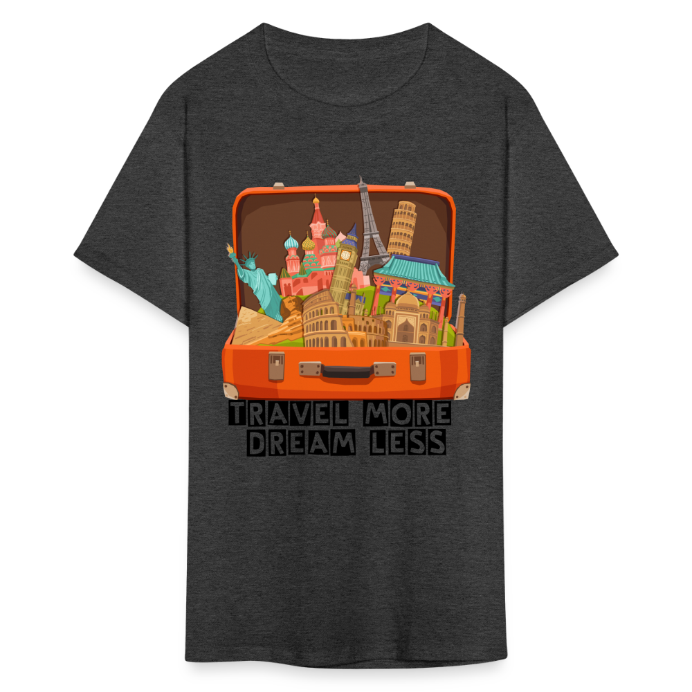 Travel More Unisex Classic T-Shirt - heather black