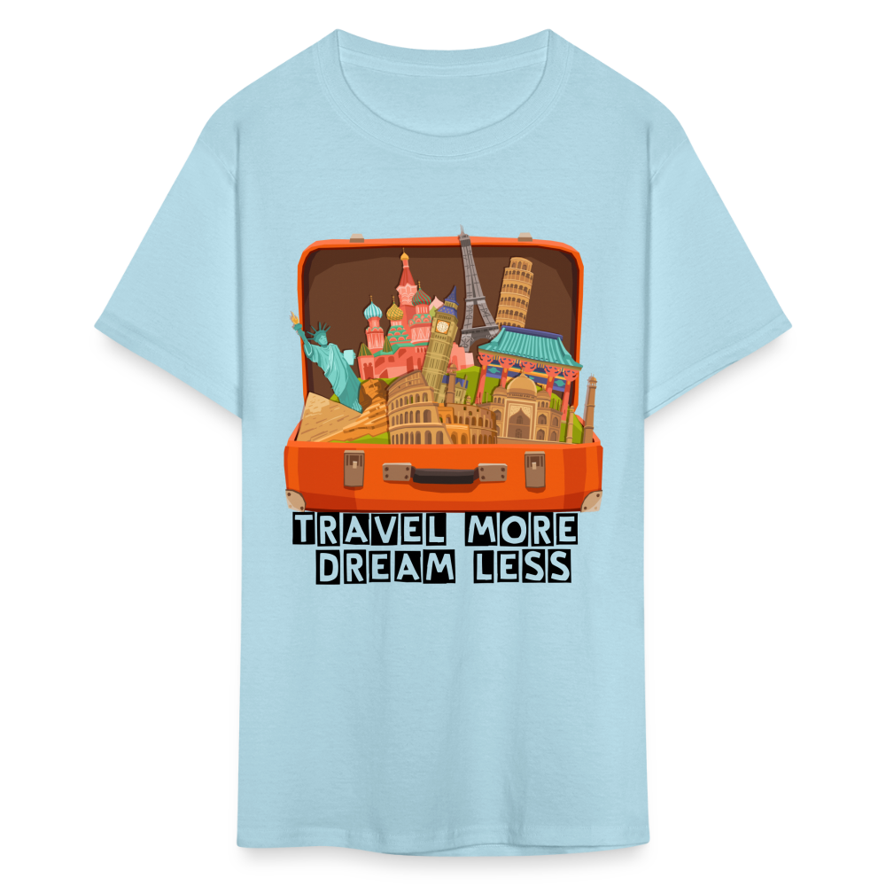 Travel More Unisex Classic T-Shirt - powder blue