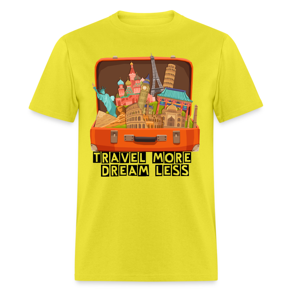 Travel More Unisex Classic T-Shirt - yellow
