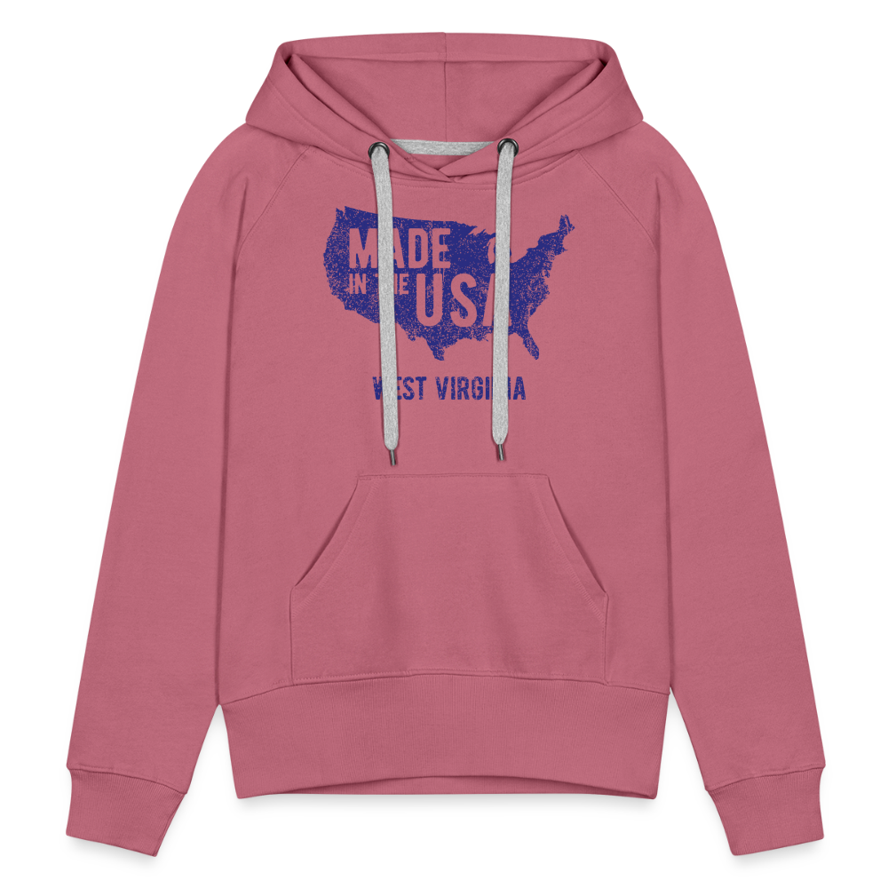 Made in the USA WV Women’s Premium Hoodie - mauve