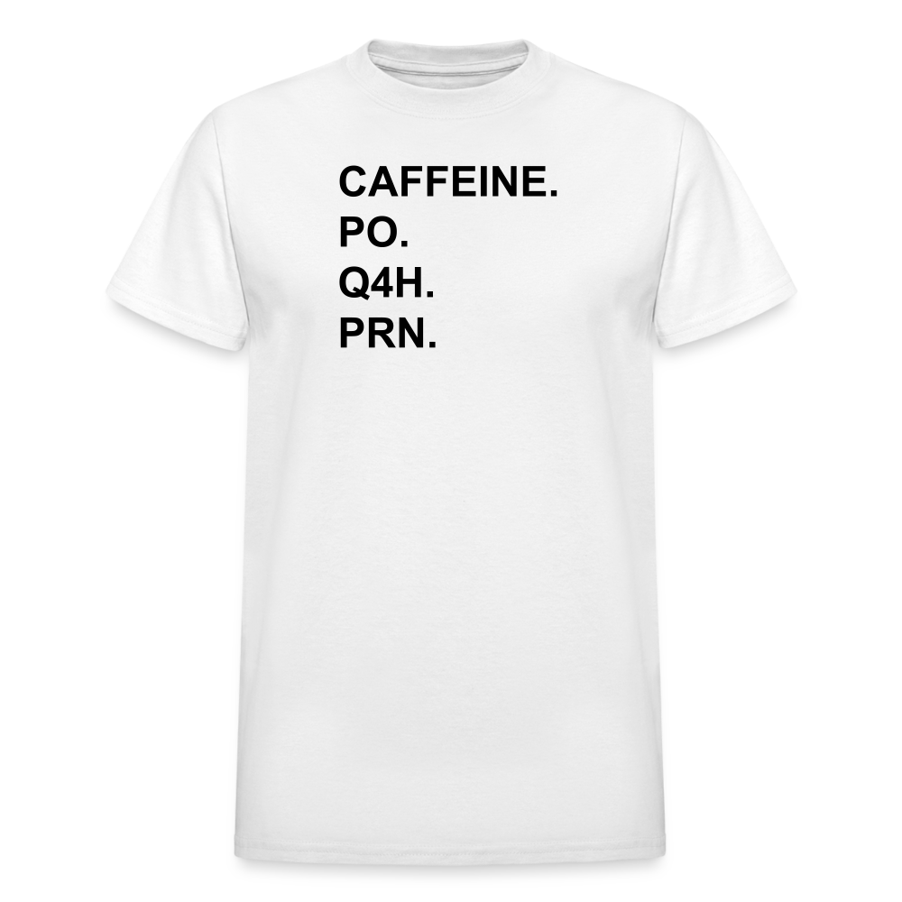 CAFFEINE Ultra Cotton Adult UNISEX T-Shirt - white
