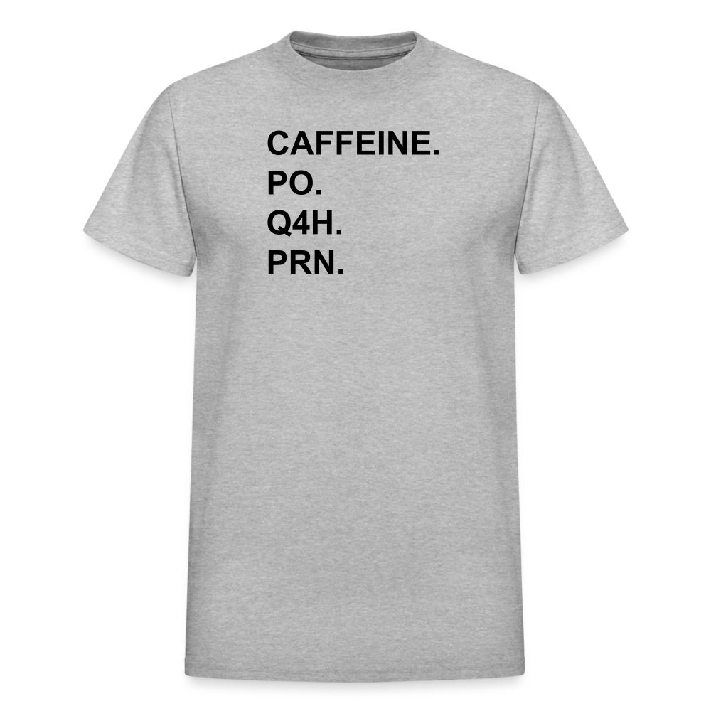 CAFFEINE Ultra Cotton Adult UNISEX T-Shirt - heather gray