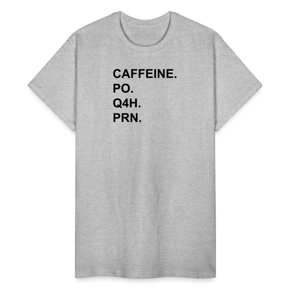 CAFFEINE Ultra Cotton Adult UNISEX T-Shirt - heather gray