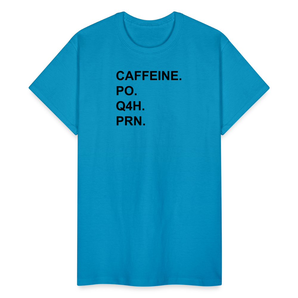 CAFFEINE Ultra Cotton Adult UNISEX T-Shirt - turquoise