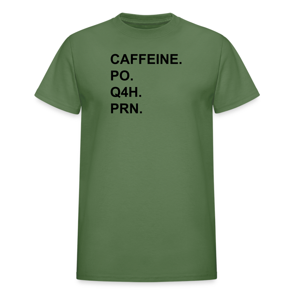 CAFFEINE Ultra Cotton Adult UNISEX T-Shirt - military green