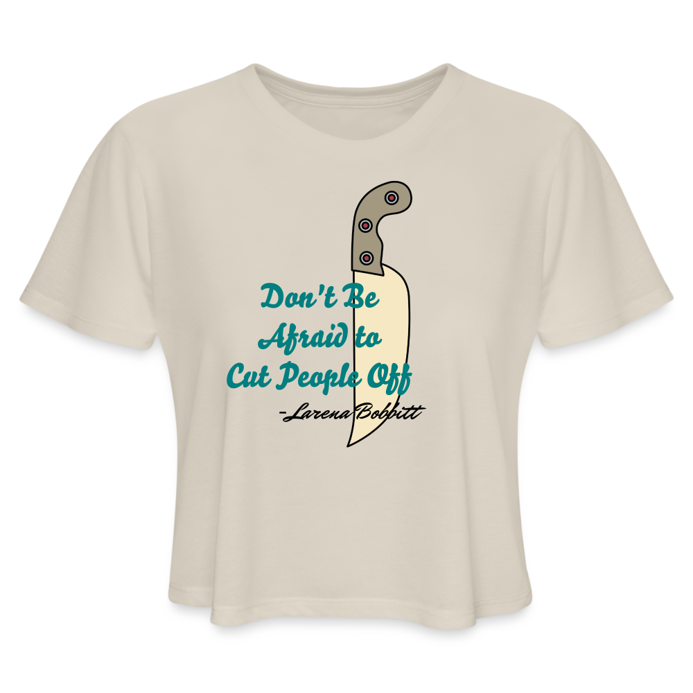 L Bobbitt Women's Cropped T-Shirt - dust