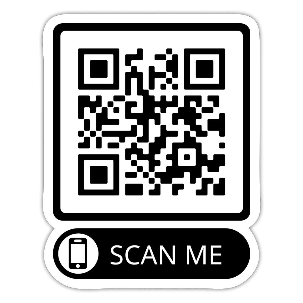 Sticker - white matte