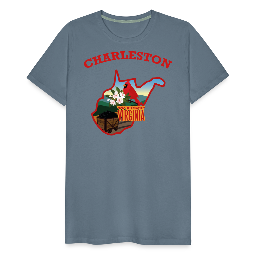 Men's Premium T-Shirt - steel blue