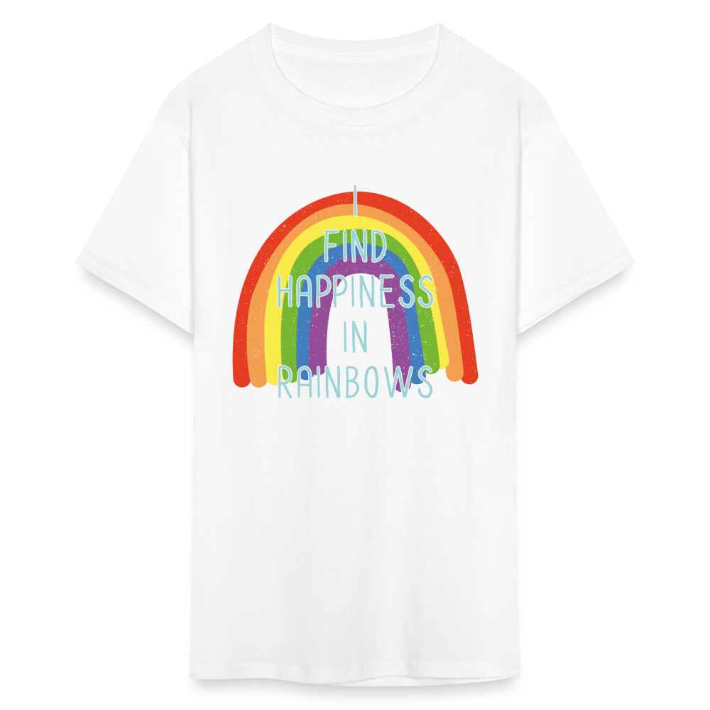 Happiness in Rainbows Classic T-Shirt - white