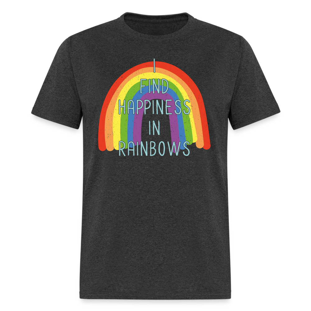 Happiness in Rainbows Classic T-Shirt - heather black