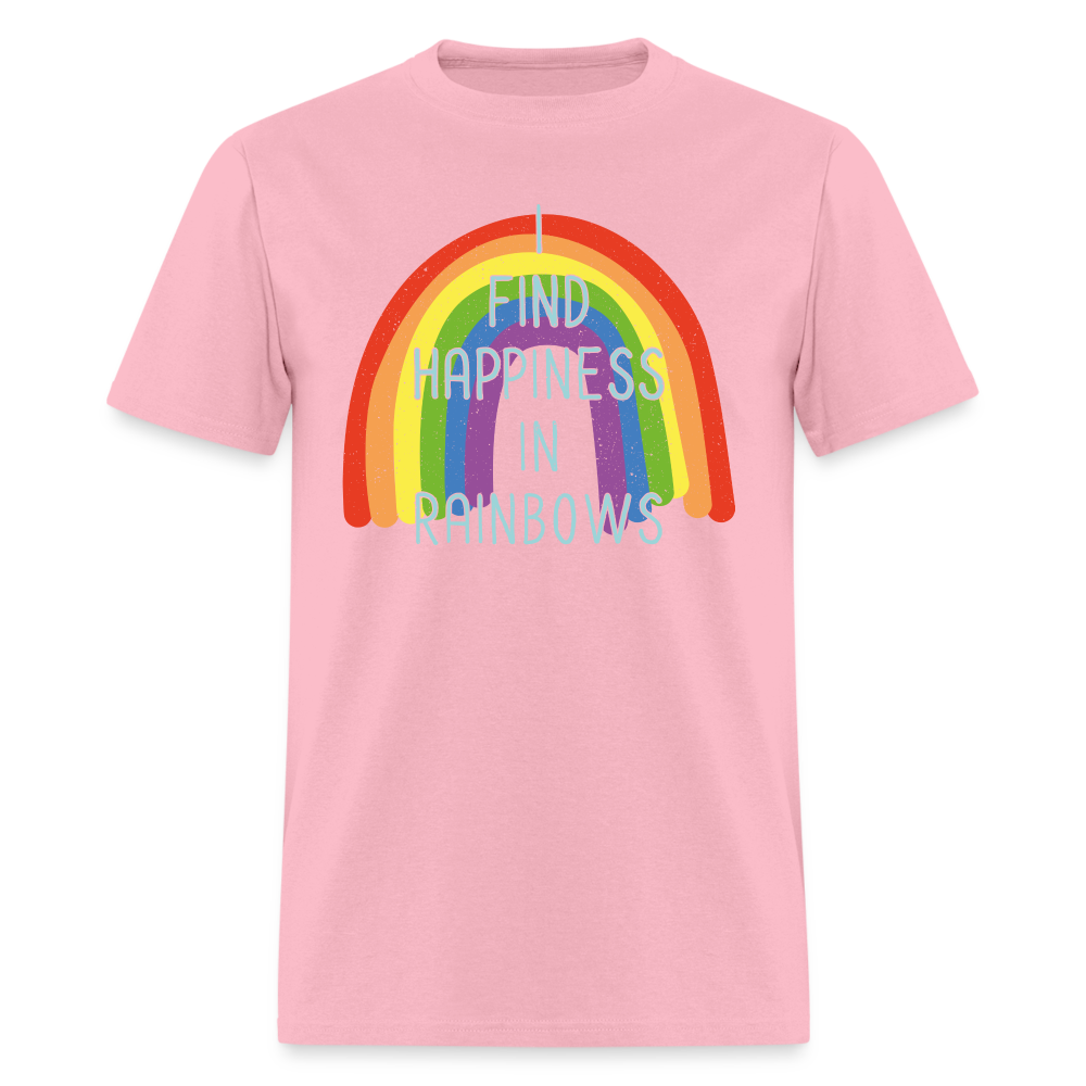 Happiness in Rainbows Classic T-Shirt - pink
