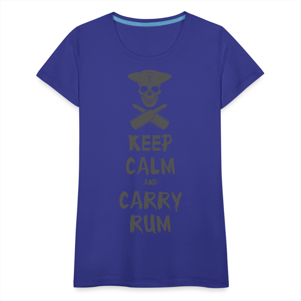 Carry Rum Premium Woman Shirt - royal blue
