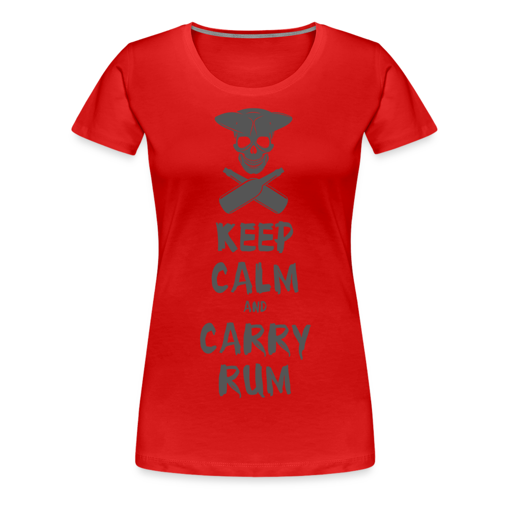 Carry Rum Premium Woman Shirt - red