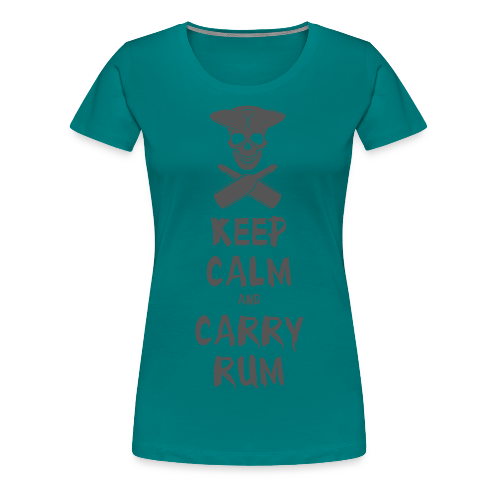 Carry Rum Premium Woman Shirt - teal