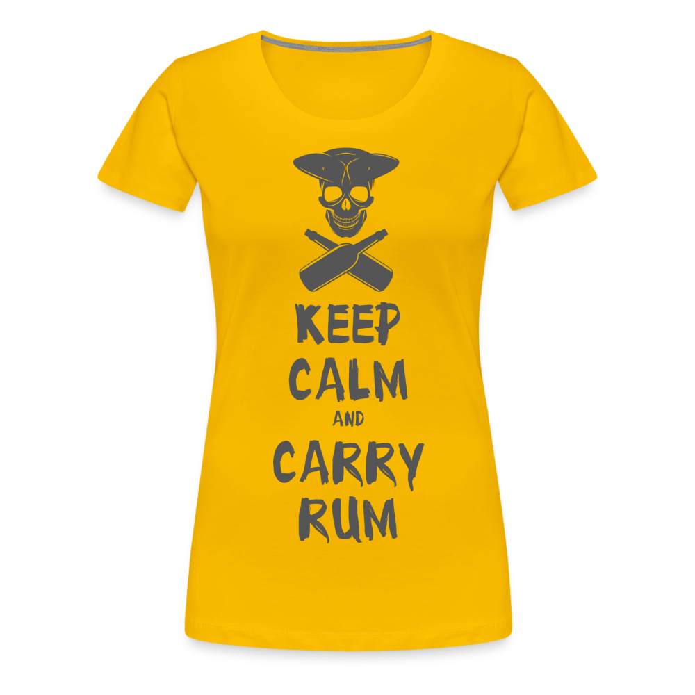 Carry Rum Premium Woman Shirt - sun yellow