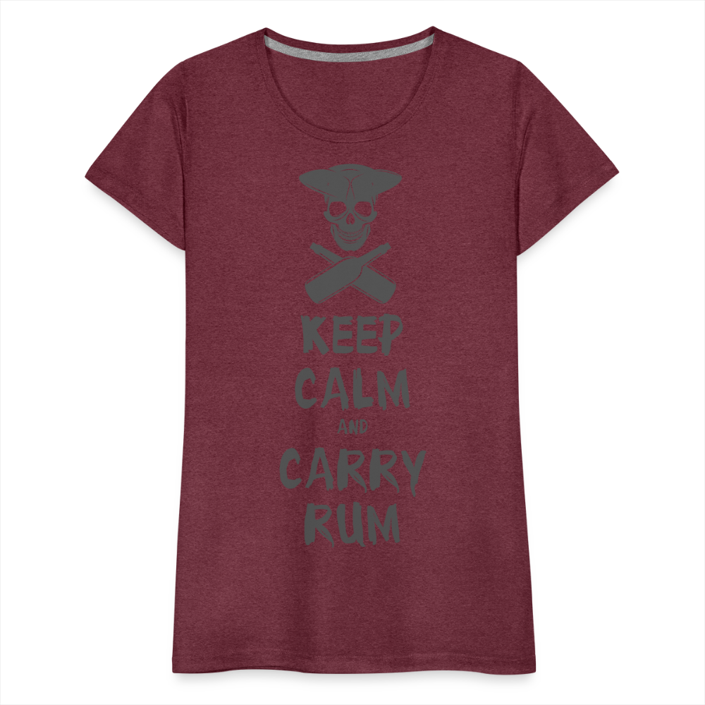Carry Rum Premium Woman Shirt - heather burgundy