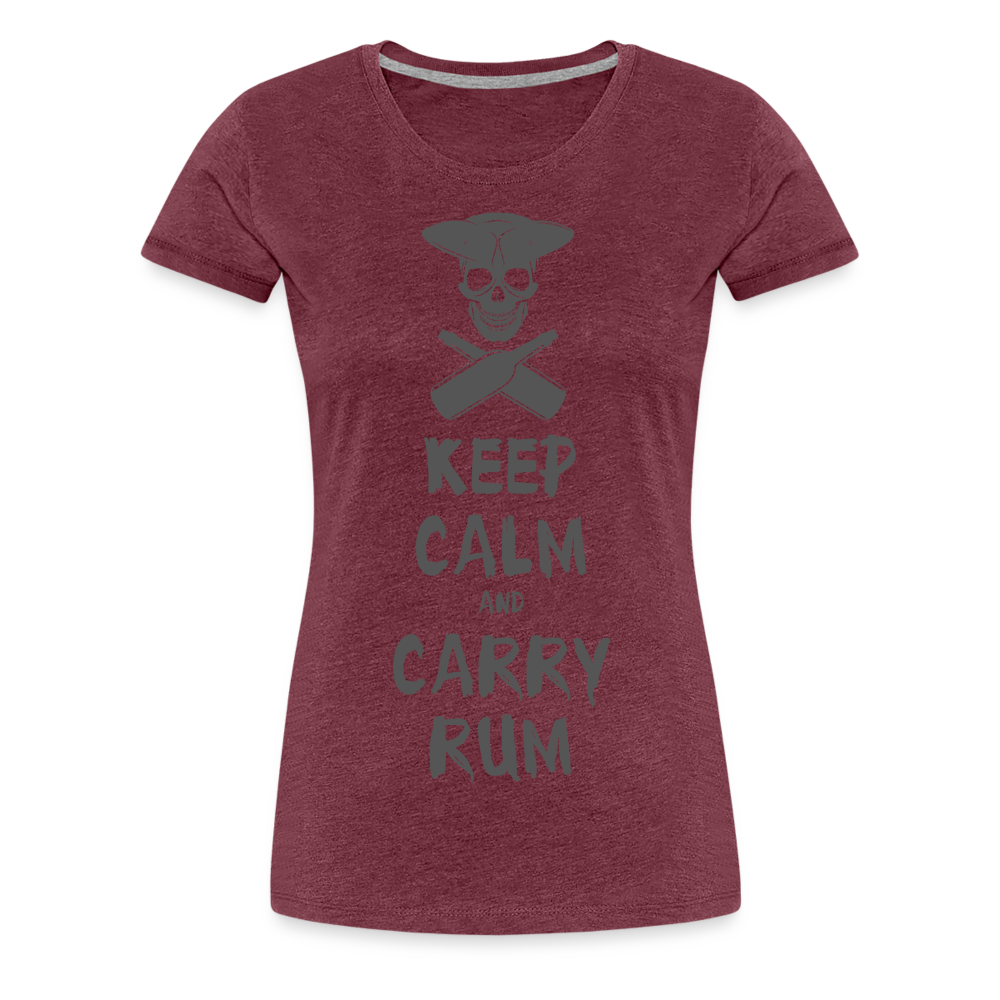 Carry Rum Premium Woman Shirt - heather burgundy