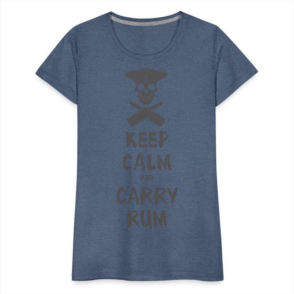 Carry Rum Premium Woman Shirt - heather blue