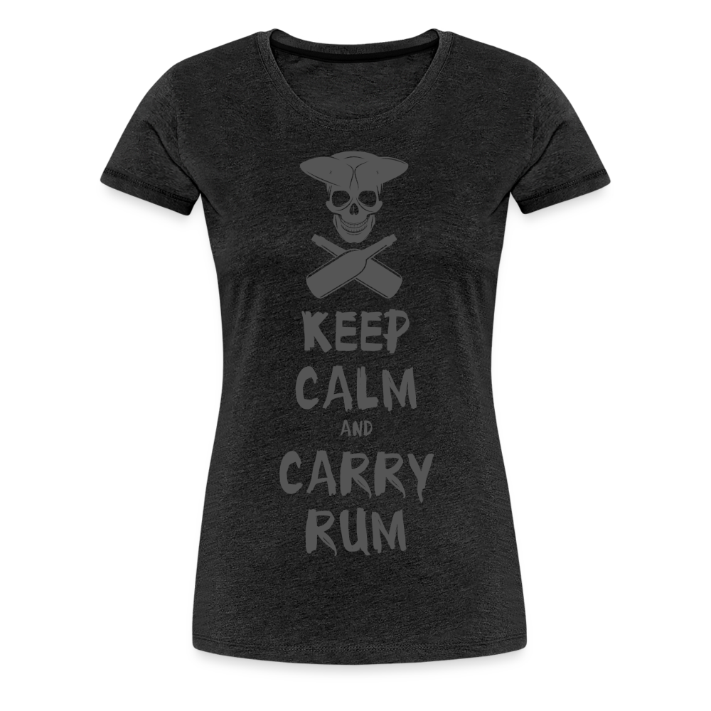 Carry Rum Premium Woman Shirt - charcoal grey