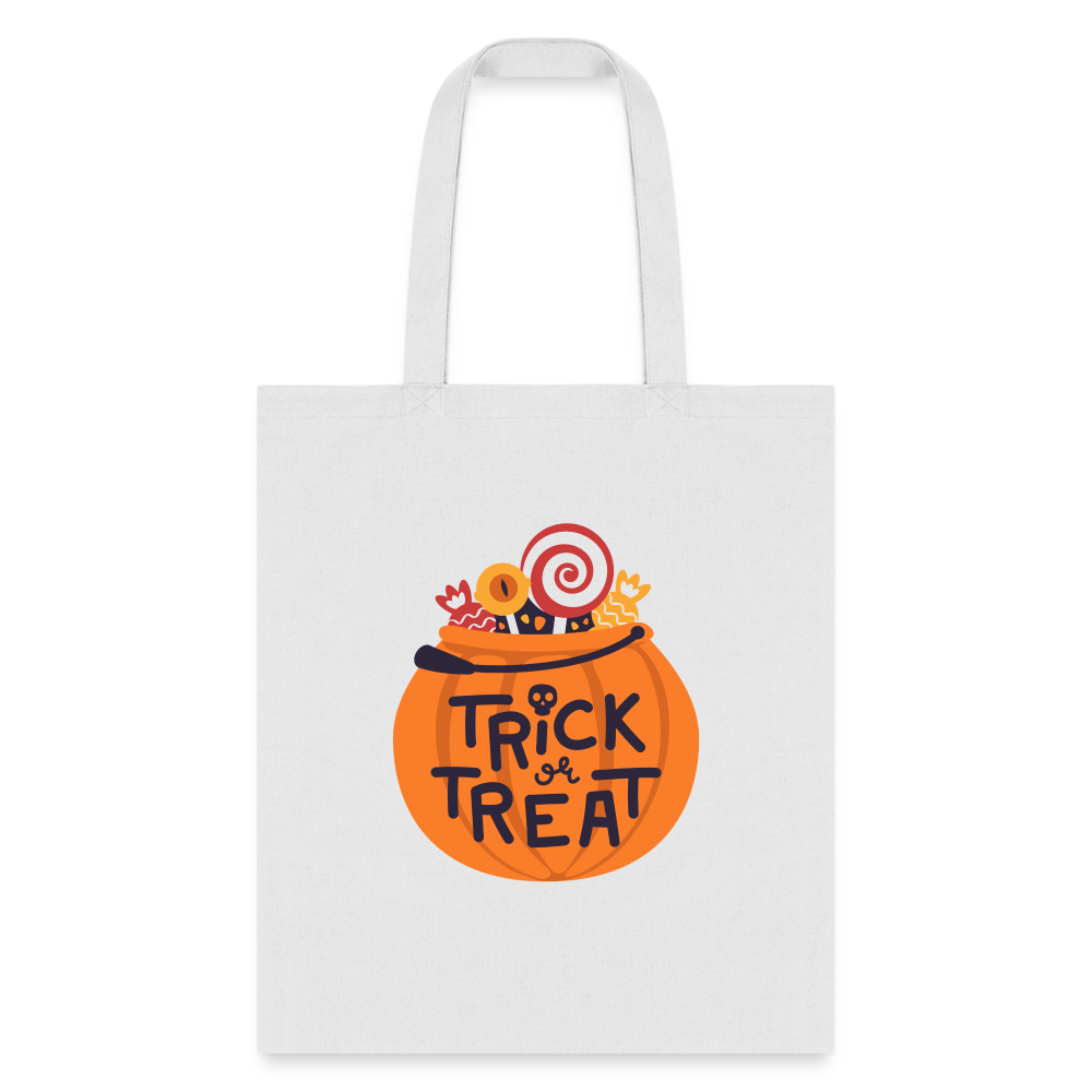 Trick or Treat Kids Halloween Bag - white