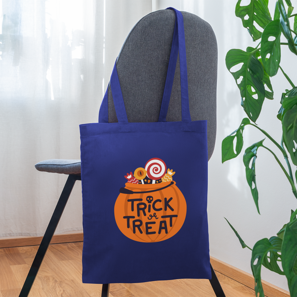 Trick or Treat Kids Halloween Bag - royal blue