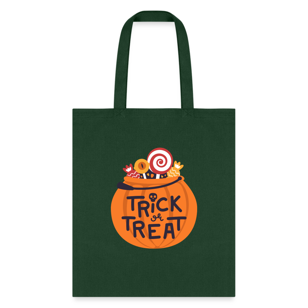Trick or Treat Kids Halloween Bag - forest green