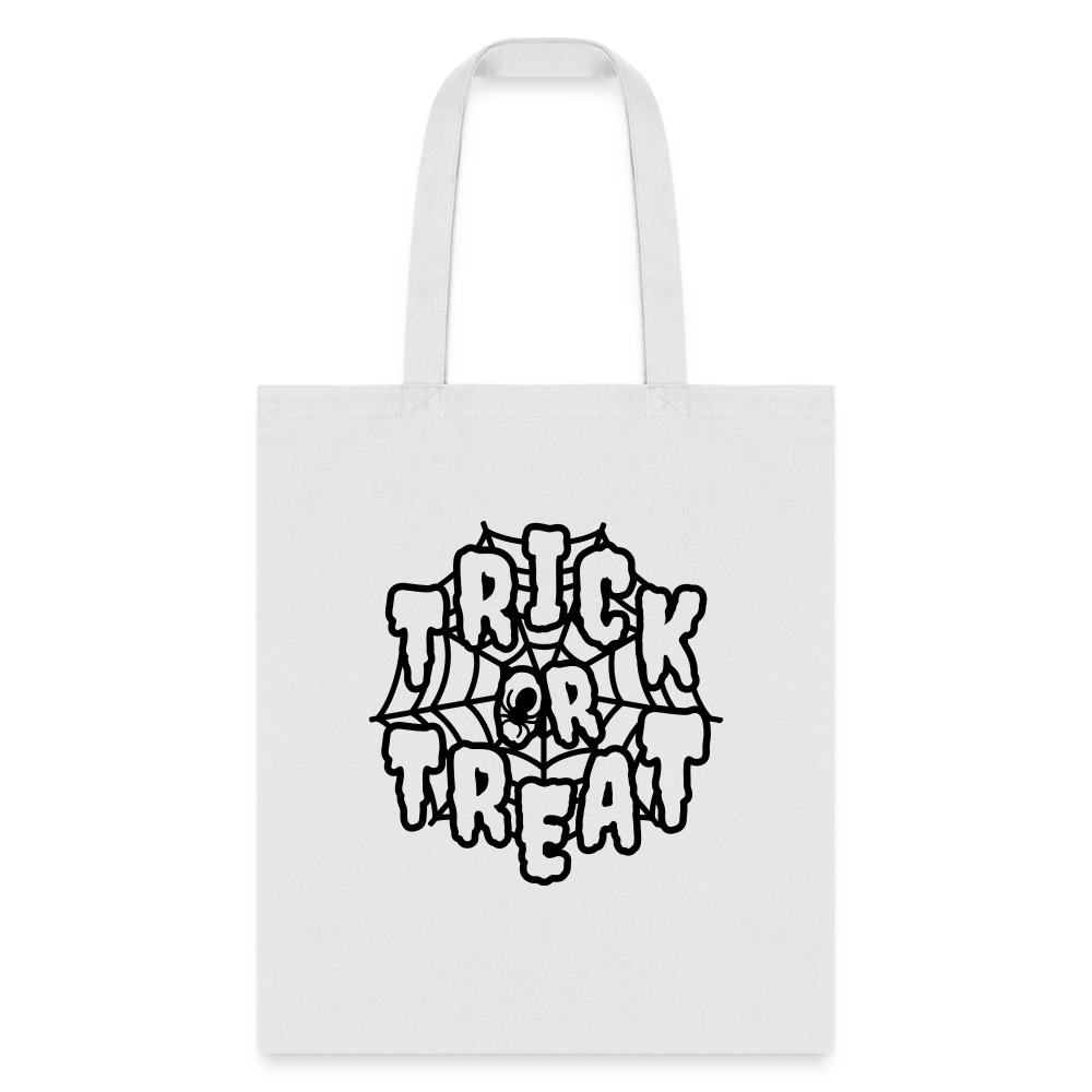 Customizable ble Trick or Treat Bag for Kids - white