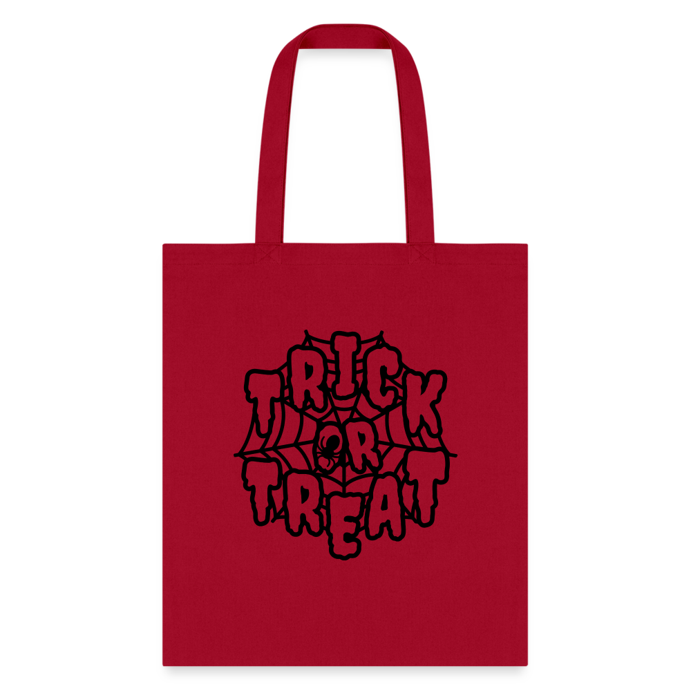 Customizable ble Trick or Treat Bag for Kids - red