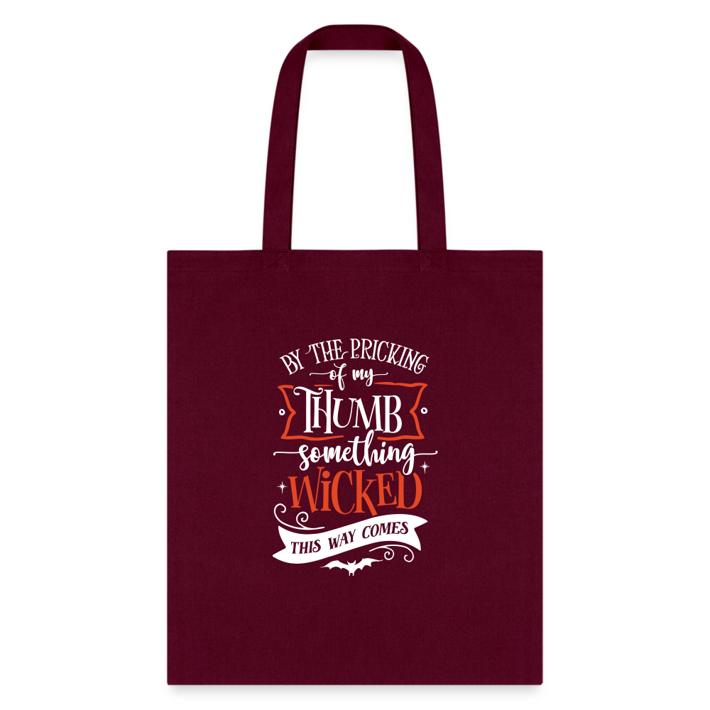 Customizable Trick or Treat Kids Bag - burgundy