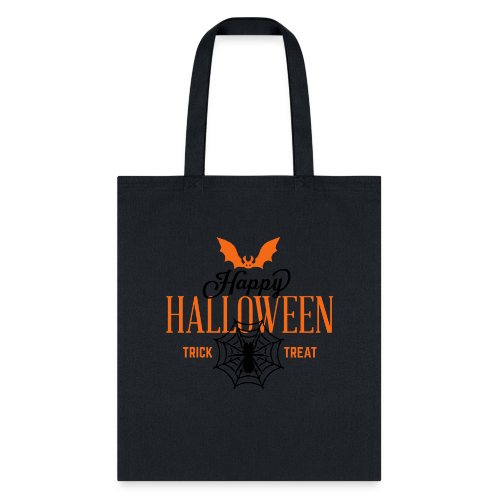 Happy Halloween Tote Bag - black