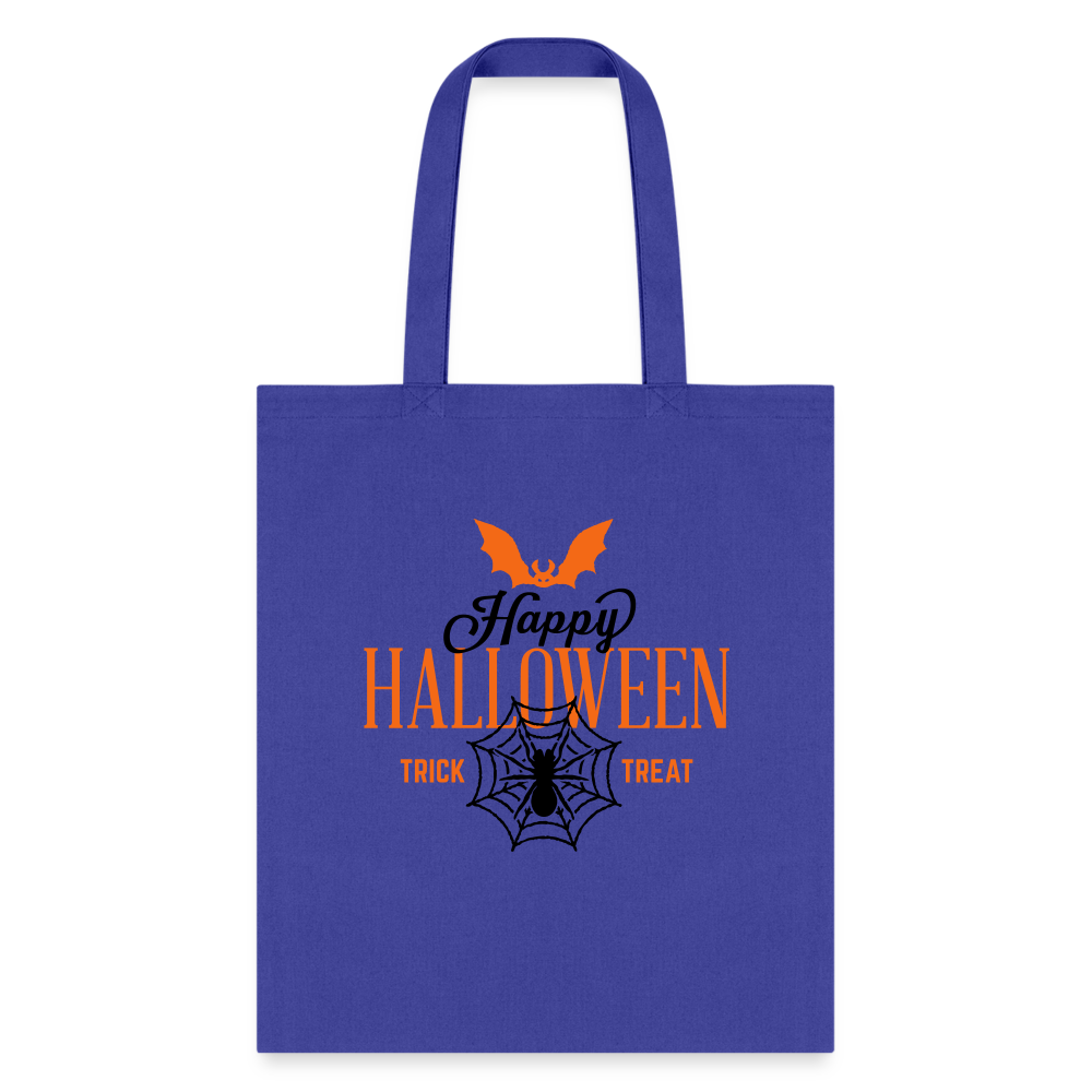 Happy Halloween Tote Bag - royal blue