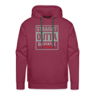 Straight Outta Quarantine Men’s Premium Hoodie - burgundy