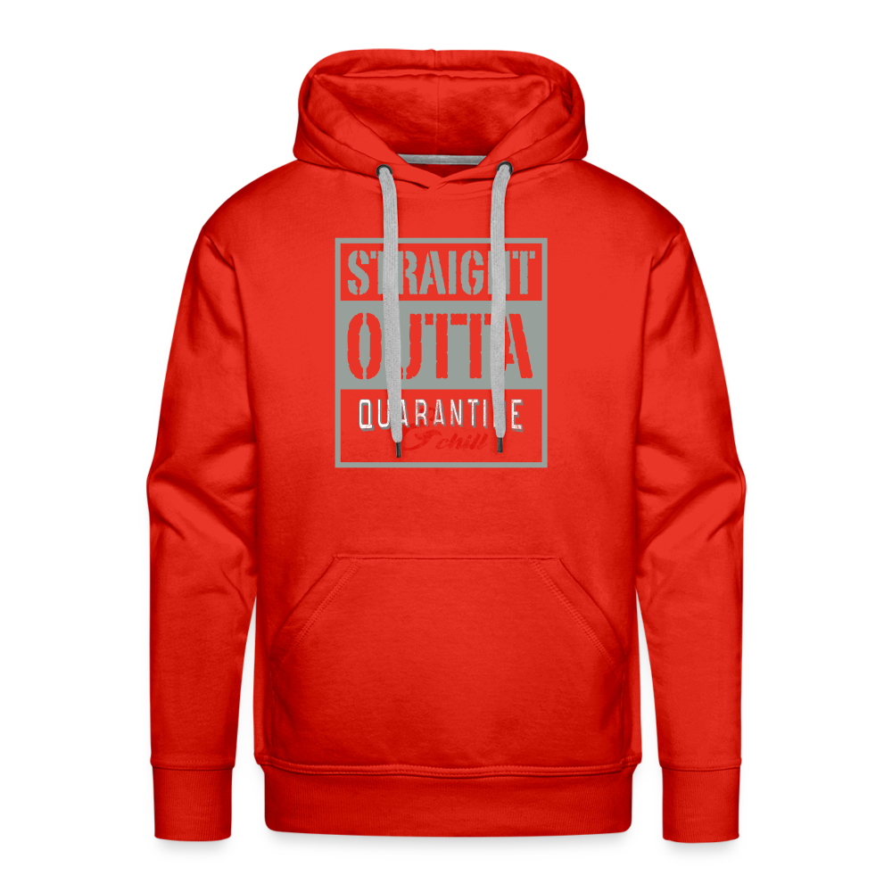 Straight Outta Quarantine Men’s Premium Hoodie - red