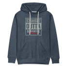 Straight Outta Quarantine Men’s Premium Hoodie - heather denim