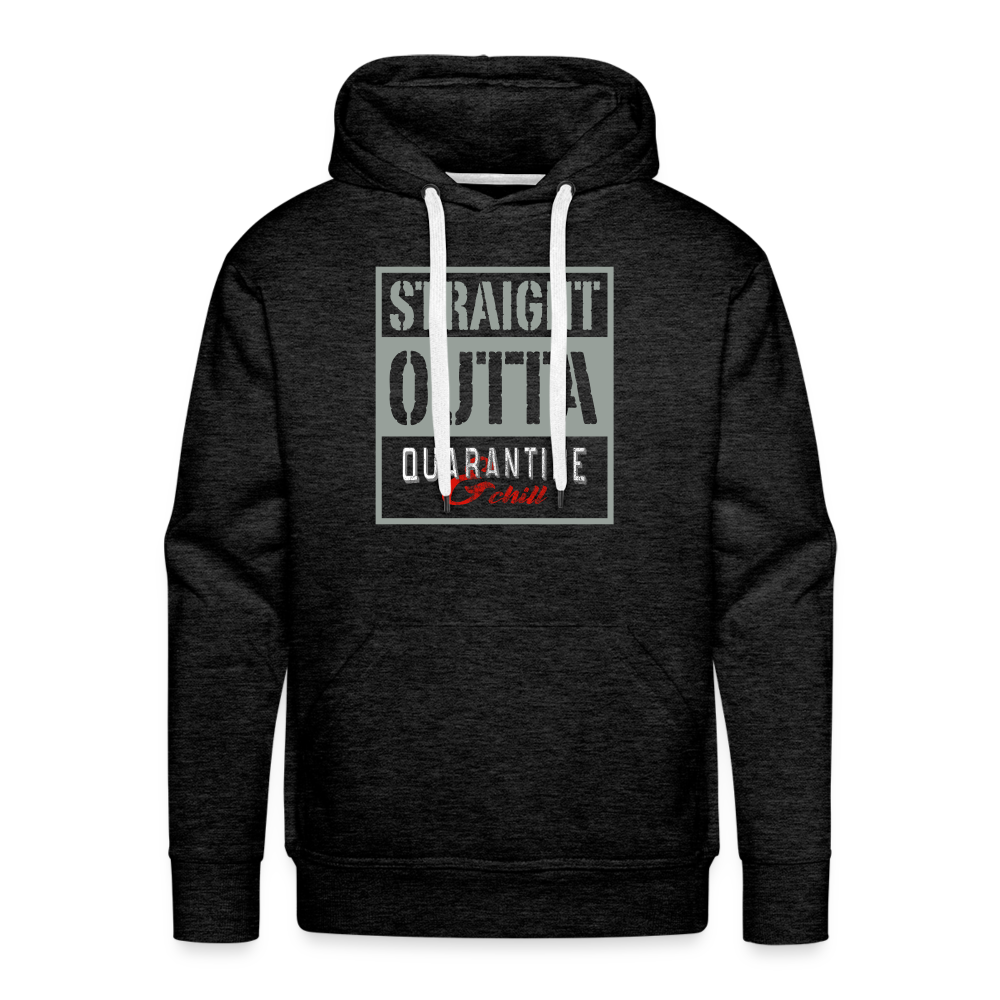 Straight Outta Quarantine Men’s Premium Hoodie - charcoal grey