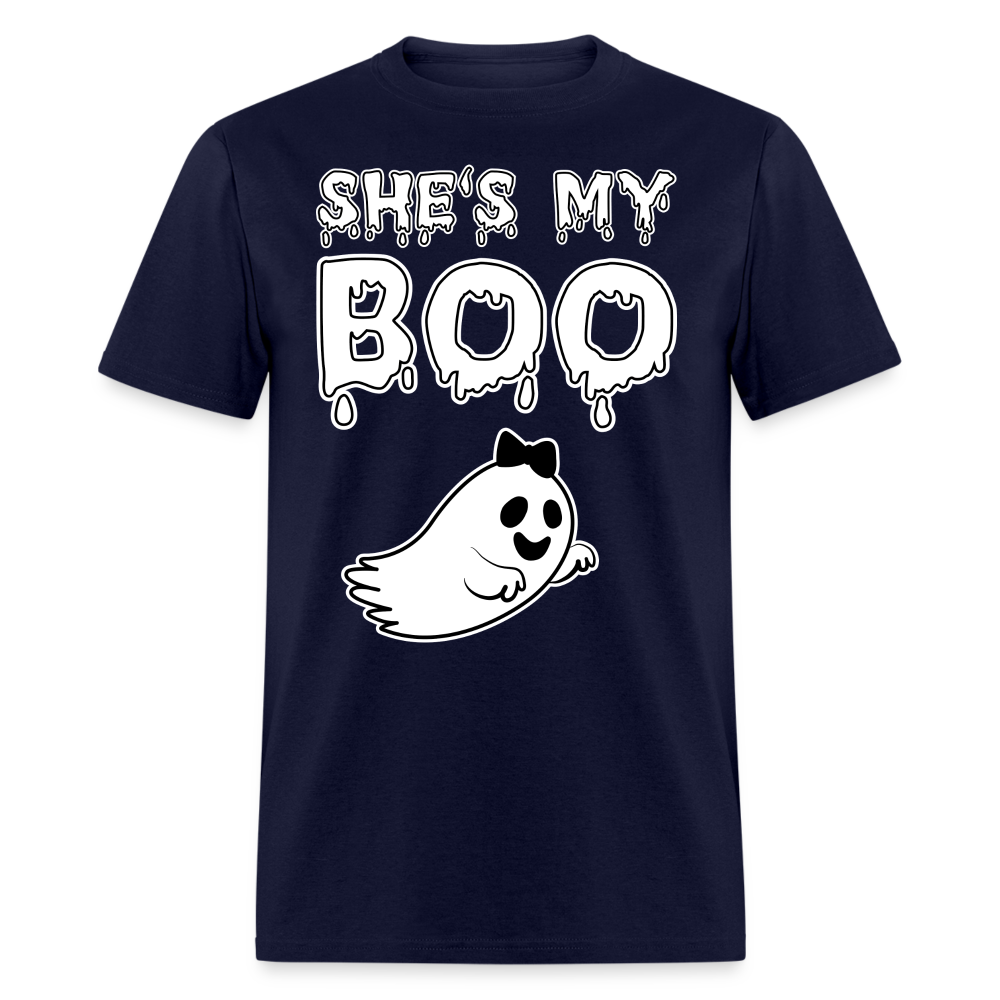 She's Boo Unisex Classic T-Shirt - navy